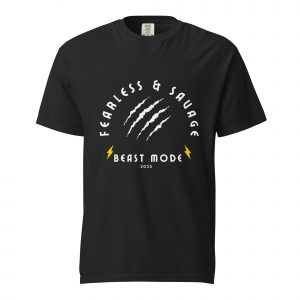 Fearless and Savage Beast Mode Graphic T-Shirt