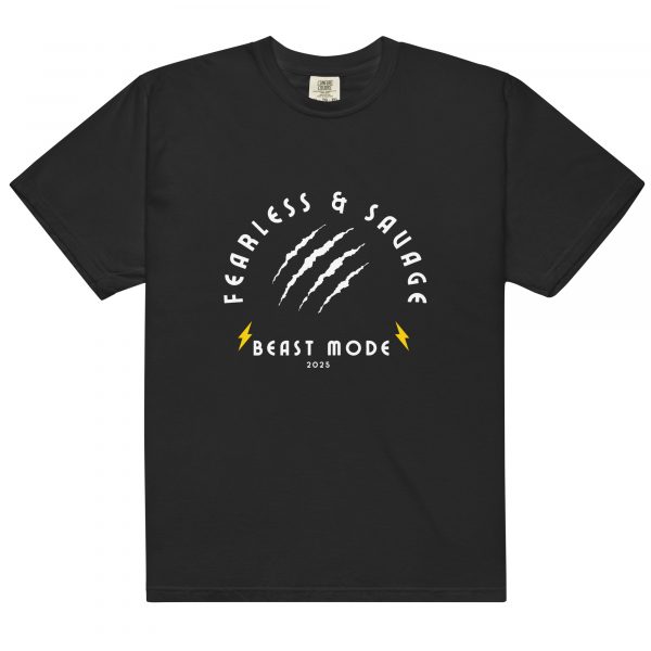 Fearless and Savage Beast Mode Graphic T-Shirt - Image 3