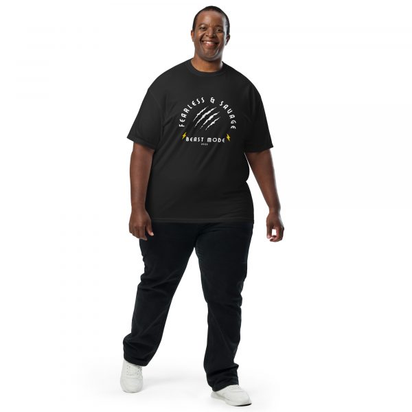 Fearless and Savage Beast Mode Graphic T-Shirt - Image 4