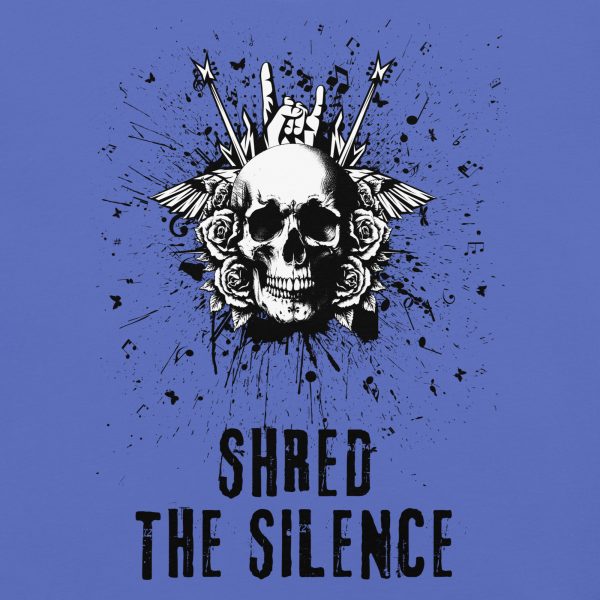 Shred the Silence Skull Graphic T-Shirt - Image 4