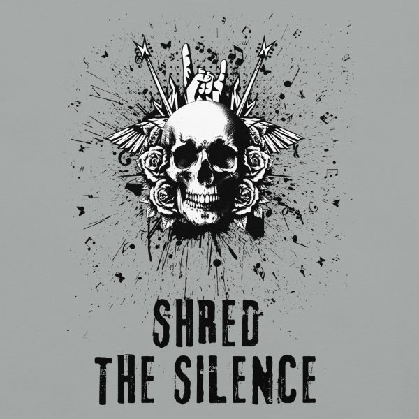 Shred the Silence Skull Graphic T-Shirt - Image 12