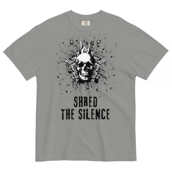 Shred the Silence Skull Graphic T-Shirt - Image 10