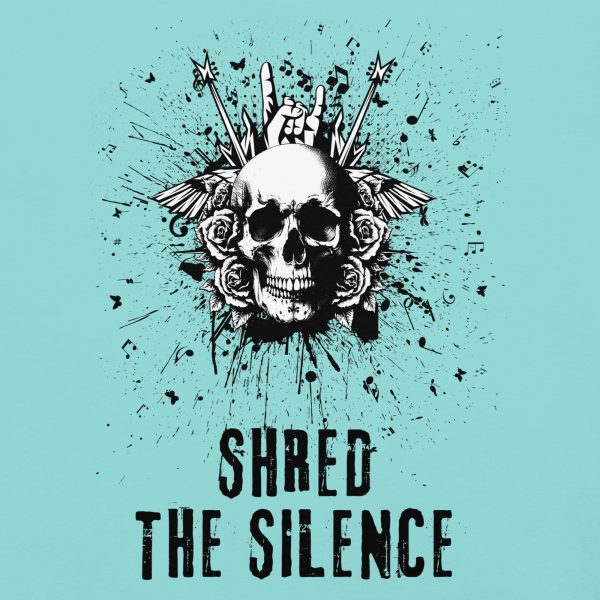 Shred the Silence Skull Graphic T-Shirt - Image 14