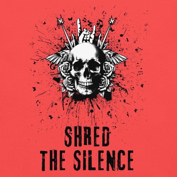 Shred the Silence Skull Graphic T-Shirt - Image 6