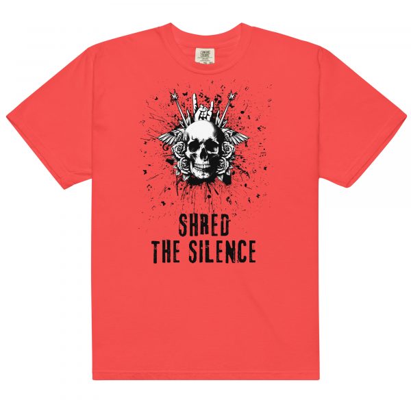 Shred the Silence Skull Graphic T-Shirt - Image 7