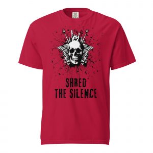 Shred the Silence Skull Graphic T-Shirt