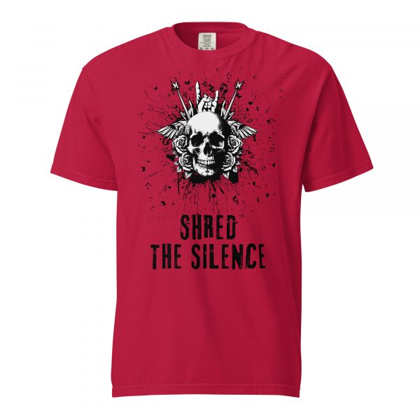 Shred the Silence Skull Graphic T-Shirt