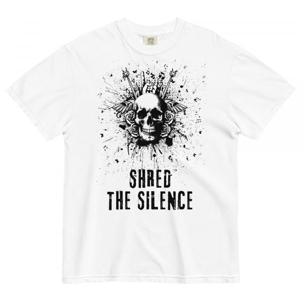 Shred the Silence Skull Graphic T-Shirt - Image 17