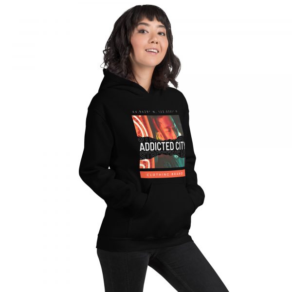 Unisex Addicted City Urban Streetwear Hoodie - Image 4