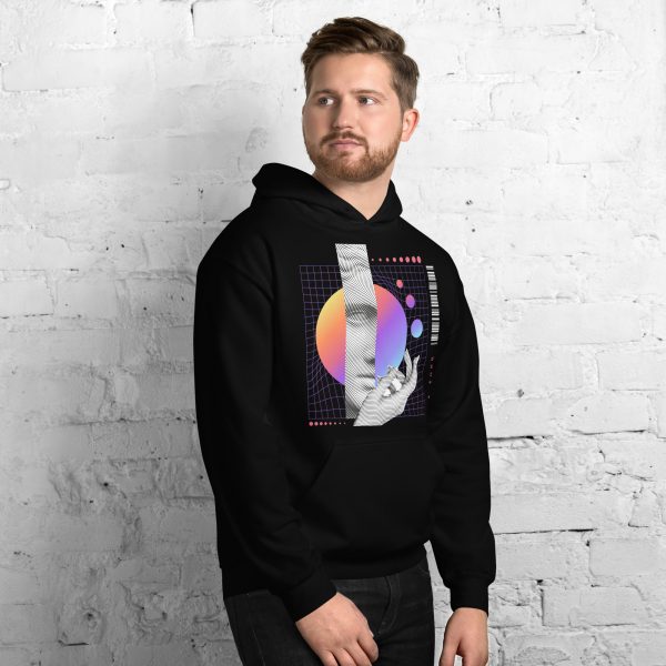Unisex Abstract Futuristic Hoodie - Image 3