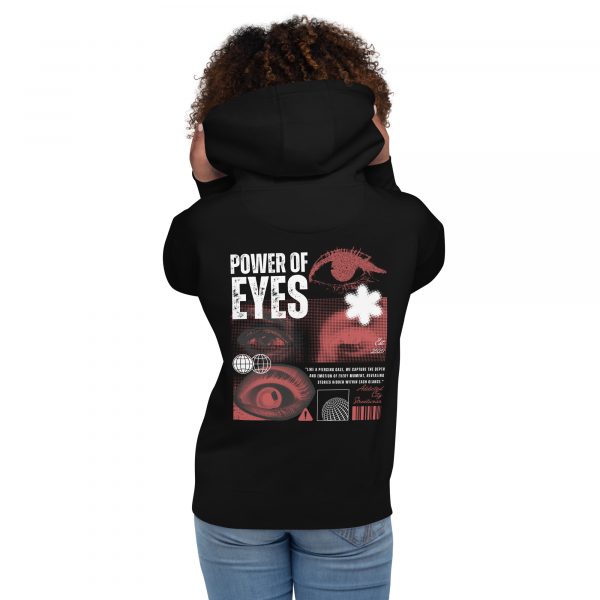 "Power of Eyes" Modern Graphic Hoodie - Image 6
