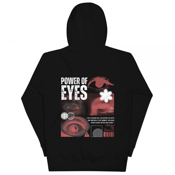 "Power of Eyes" Modern Graphic Hoodie - Image 7