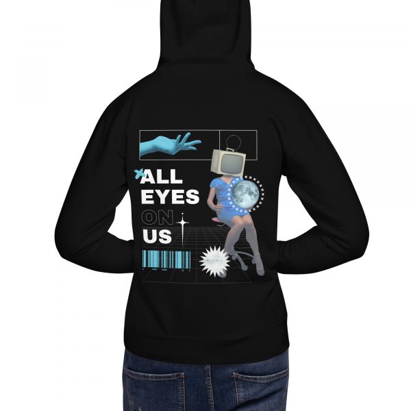 "All Eyes On Us" Modern Graphic Hoodie – Bold Streetwear for the Fearless - Image 11