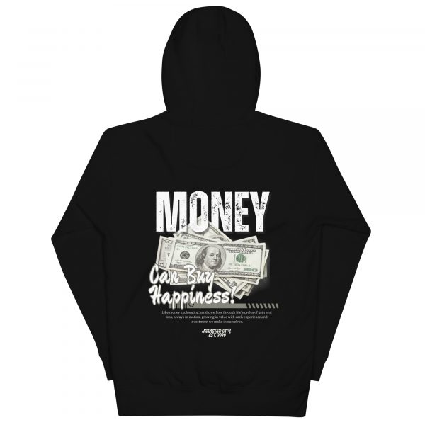 "Money Can Buy Happiness" Modern Graphic Hoodie - Image 7