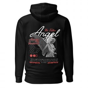 Fallen Angel Black Hoodie by Addicted City Streetwear