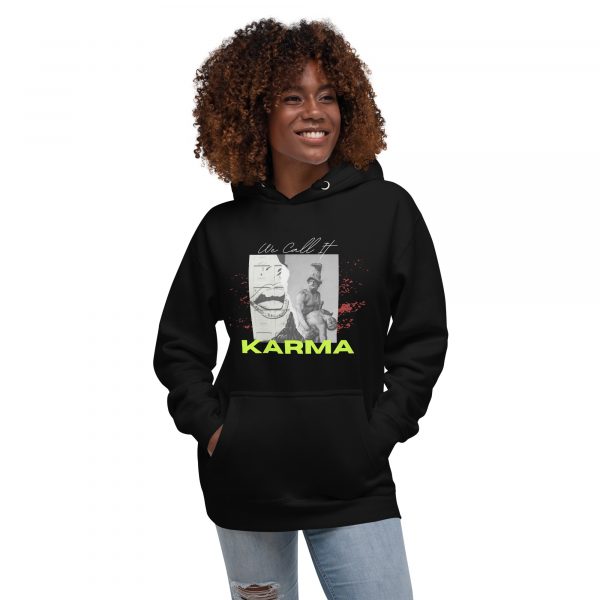 "We Call It Karma" Modern Graphic Hoodie - Image 11