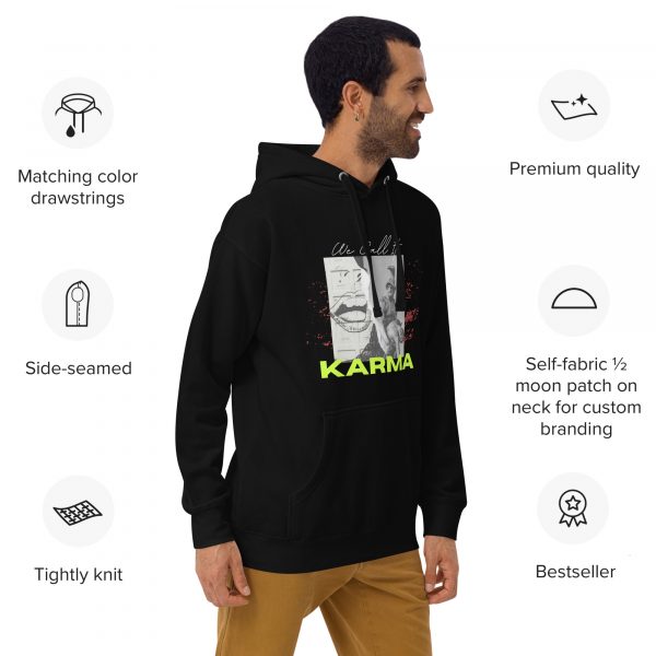 "We Call It Karma" Modern Graphic Hoodie - Image 5