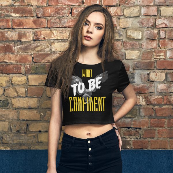 "Want to be Confident" crop top - Image 8