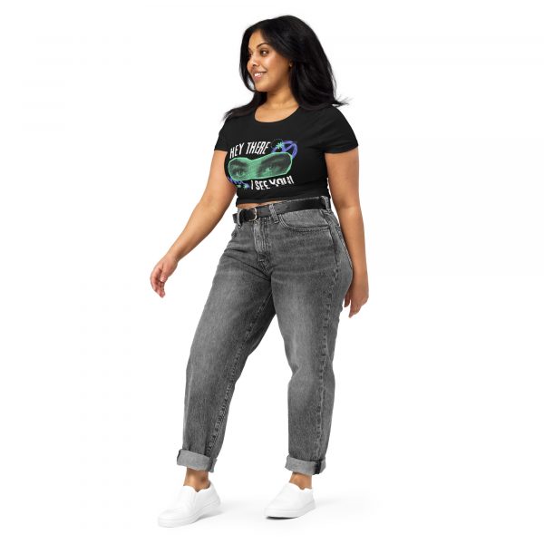 "Hey There I See You"  Women’s Crop Tee - Image 4