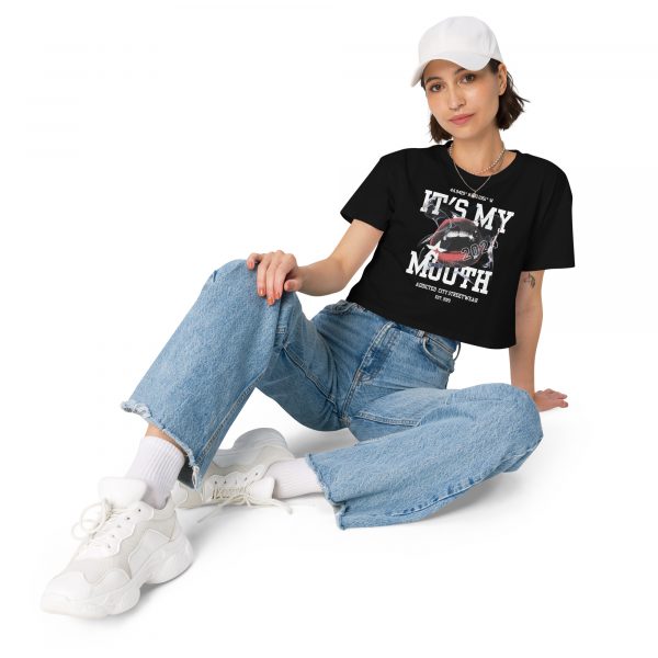 "It's My Mouth" Crop Top – Bold, Fun, and Unapologetic Streetwear - Image 2