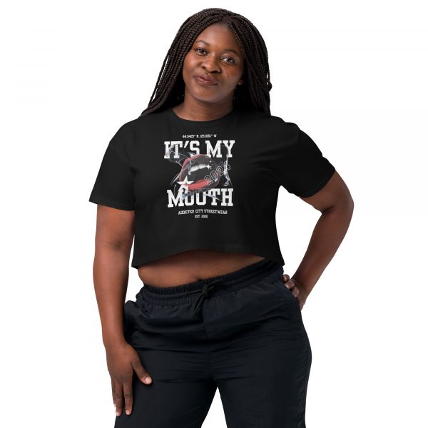 "It's My Mouth" Crop Top – Bold, Fun, and Unapologetic Streetwear - Image 5
