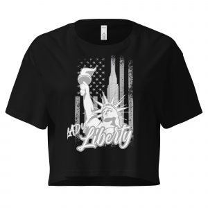 Lady Liberty Crop Top – Bold, Iconic, and Timeless Style