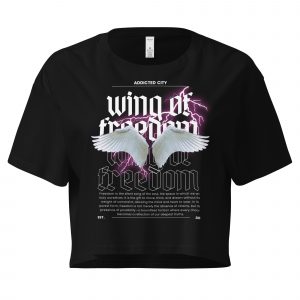 Wings of Freedom Crop Top – Empower Your Style with Grace and Strength