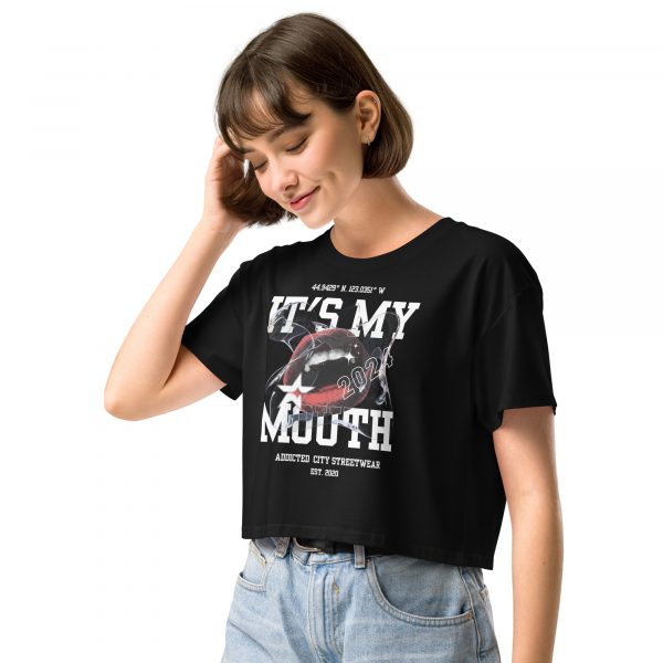 "It's My Mouth" Crop Top – Bold, Fun, and Unapologetic Streetwear - Image 4
