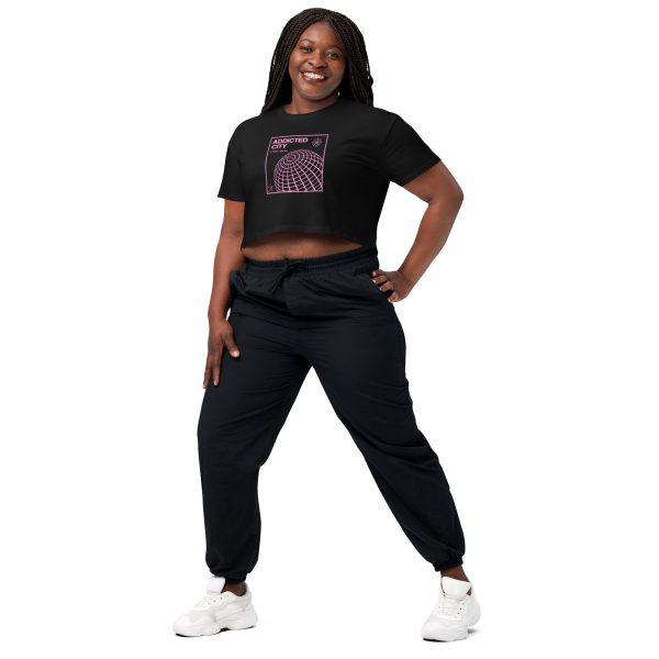 Addicted City Pink Graphic Crop Top - Image 6