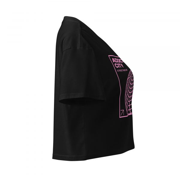 Addicted City Pink Graphic Crop Top - Image 12