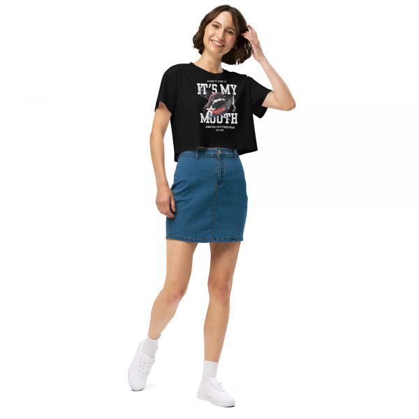 "It's My Mouth" Crop Top – Bold, Fun, and Unapologetic Streetwear - Image 6