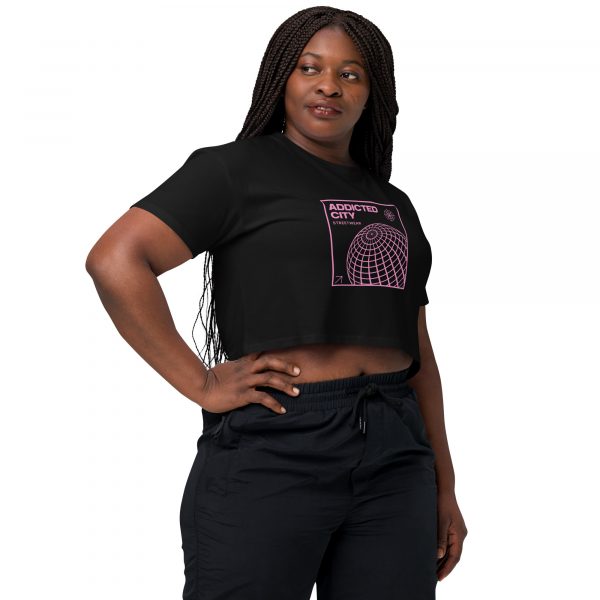 Addicted City Pink Graphic Crop Top - Image 7