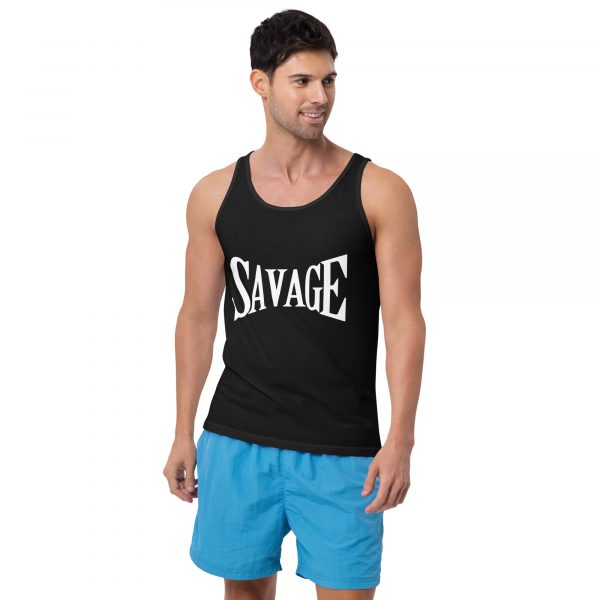 "Savage" Men's Tank Top - Image 4