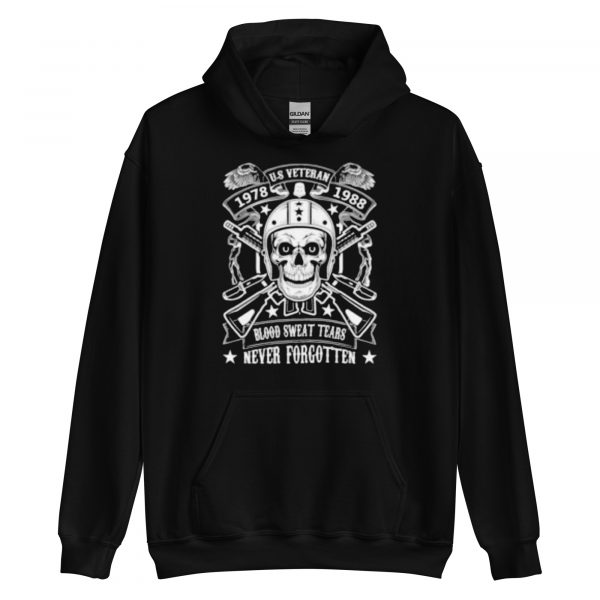 1978-1988 Veterans Unisex Black Hoodie - Image 2