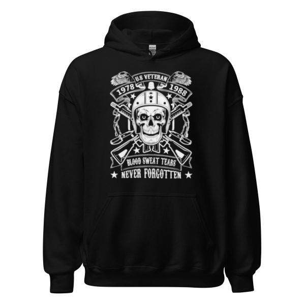 1978-1988 Veterans Unisex Black Hoodie - Image 3
