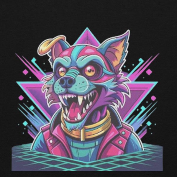 Crazy Colorful Dog Hoodie - Image 2
