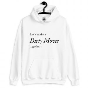 White Hoodie with Cheeky Phrase