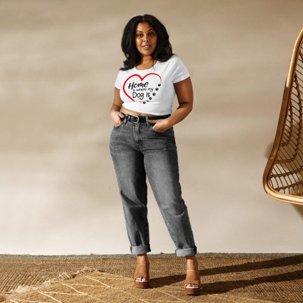 Addicted City "Home Is Where My Dog Is" Crop Top - Image 4