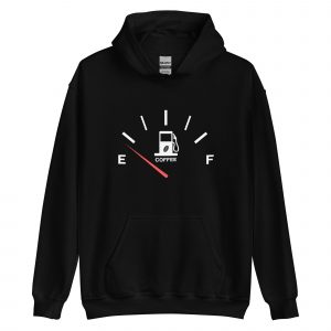 Black Coffee Gauge Hoodie – Fuel Your Day with Style
