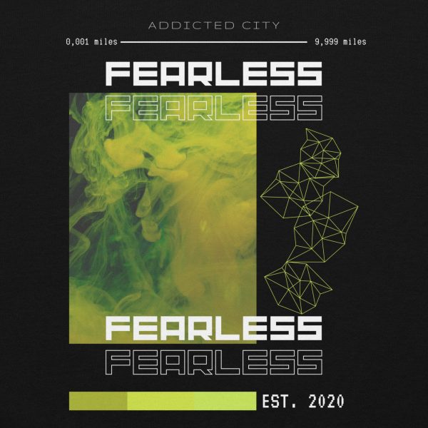 Addicted City Black "Fearless" Unisex Hoodie - Image 4